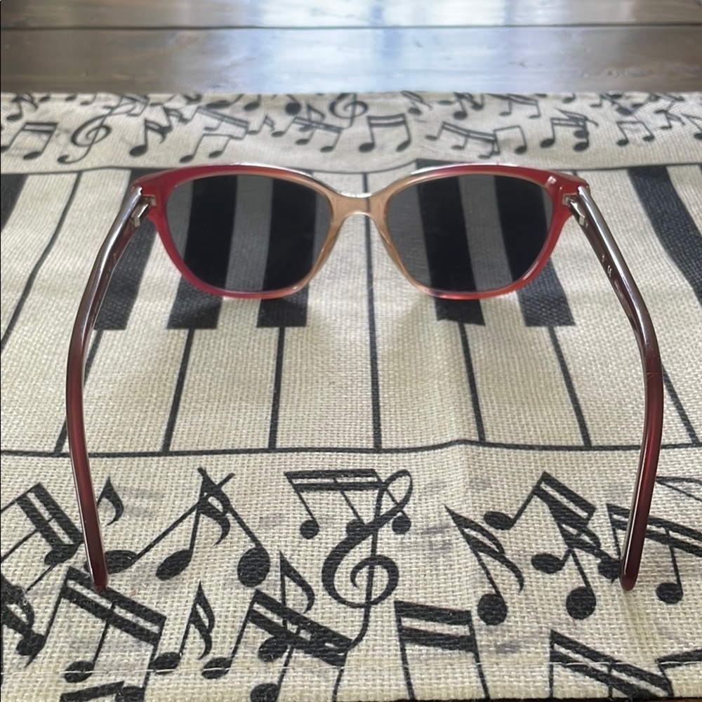Givenchy Red Ombre Peach Prescription Italian Well Made Sunglasses - Picture 6 of 10